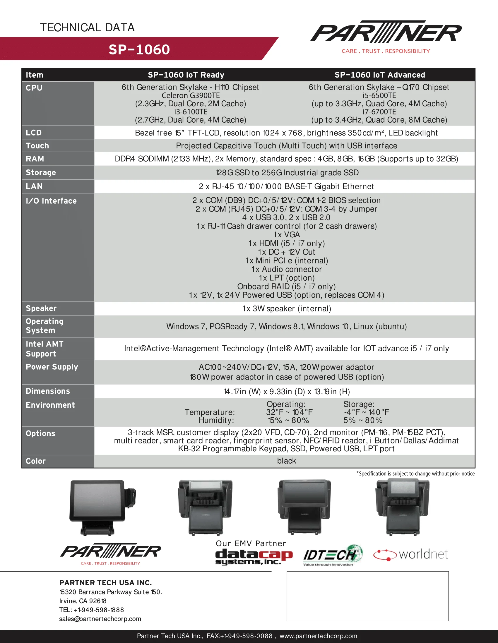 Punto de venta Partner SP1060 - Image 4